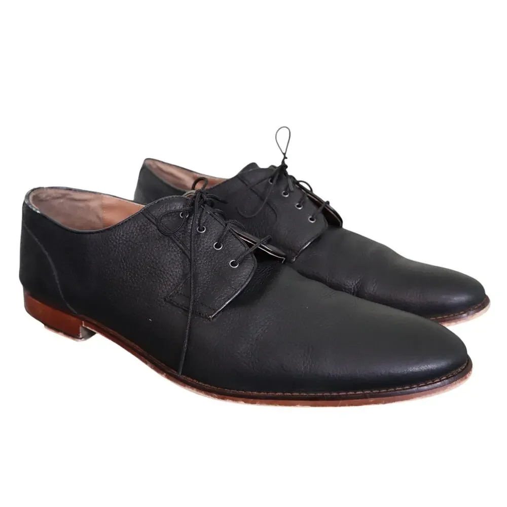 Gordon Rush Mens Woods Oxford Shoes Size 13 Genuine Leather‎ Black Lace Up Dress